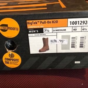 Mens Ariat composite toe water proof work boots